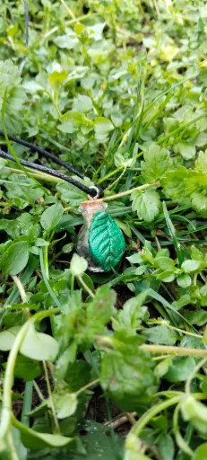 ✨ Botellita de Protección de Bruja – La Defensa Viva del Corazón del Bosque 🍃Llavero