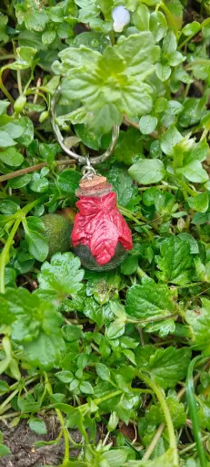 🔮 Botellita de Protección de Bruja – La Fuerza del Roble en tu Alma Collar🍂